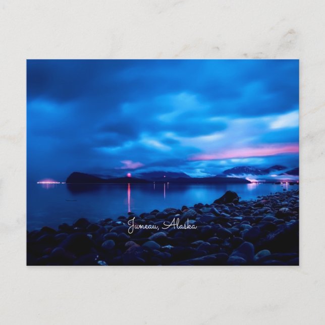 Juneau sunset postcard (Front)