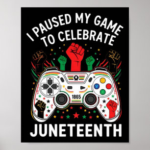 Junenteeth Shirt For Boys Mens Kids Gaming Junetee Poster