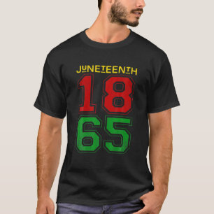 Junenth 1865 Black Proud African American For June T-Shirt