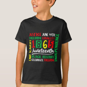 junenth 1865 dom african june 19th men wome T-Shirt