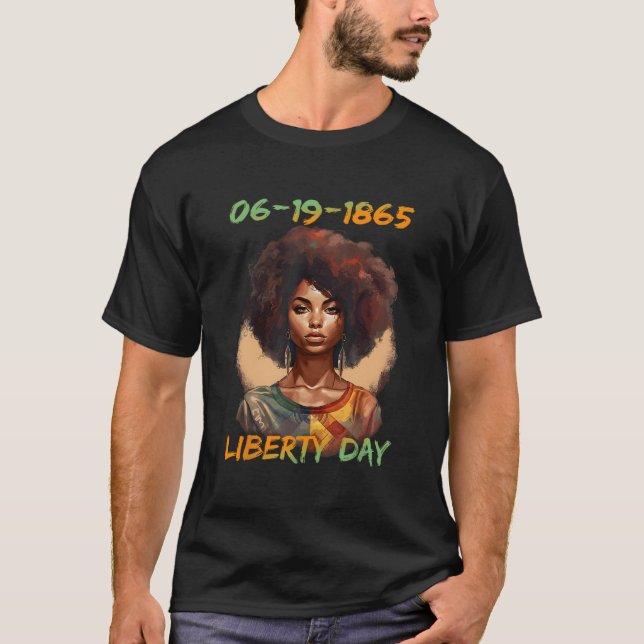 Junenth African American Independence Day T-Shirt (Front)