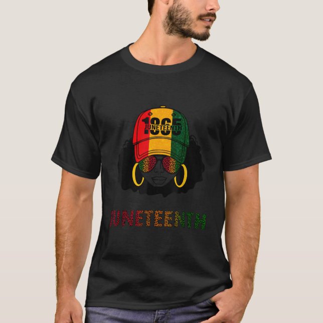 Junenth Free-Ish Black 1865 Independence T-Shirt (Front)