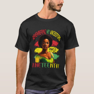 Junenth Remembering My Ancestors Black T-Shirt