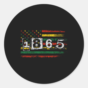 Juneteenth2 classic round sticker