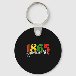 Juneteenth 1865 african american black history men keychain