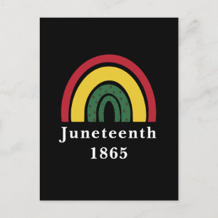Juneteenth 1865 African American Black History Postcard