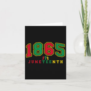 Juneteenth 1865 African American Celebrate Junetee Card