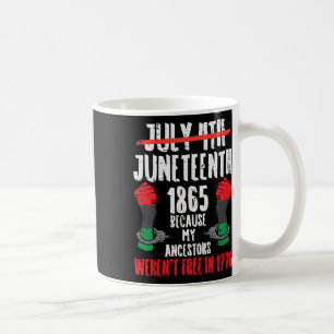 Juneteenth 1865 African Fist Black History Pride M Coffee Mug