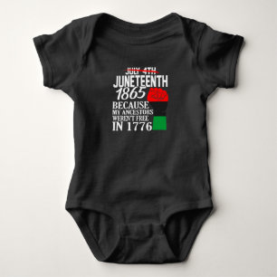 Juneteenth 1865 American Black History Artwork Baby Bodysuit