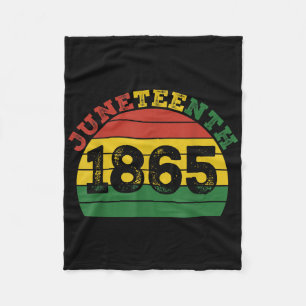 Juneteenth 1865 Black African American History Men Fleece Blanket