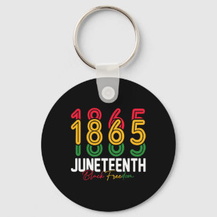Juneteenth 1865 Black Freedom History Month Africa Keychain