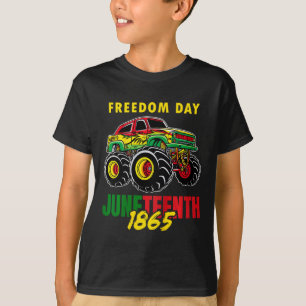 Juneteenth 1865 Black History Boys Tee Monster Tru