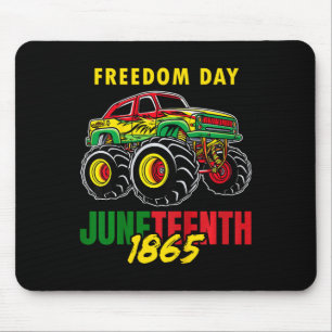 Juneteenth 1865 Black History Boys Tee Monster Tru Mouse Pad