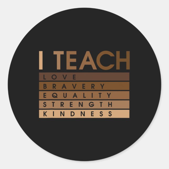 Juneteenth 1865 Black History  Classic Round Sticker (Front)
