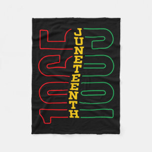 Juneteenth 1865 Black History Month African Americ Fleece Blanket
