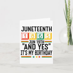 Juneteenth 1865 Black History Month And Yes It's M Card