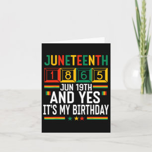Juneteenth 1865 Black History Month And Yes It's M Card