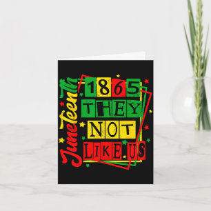 Juneteenth 1865 black pride history blm outfit card