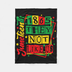 Juneteenth 1865 Black Pride History Blm Outfit Fleece Blanket