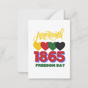 Juneteenth 1865 card