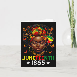 Juneteenth 1865 Celebrate Freedom Celebrating Blac Card