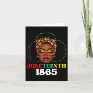 Juneteenth 1865 Celebrate Freedom Celebrating Blac Card