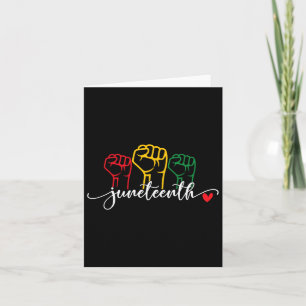Juneteenth 1865 Celebrate Freedom Day African Amer Card