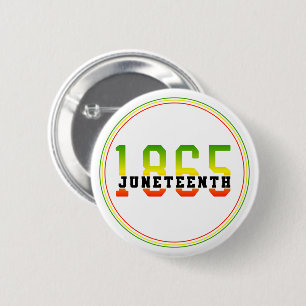 Juneteenth 1865 Celebrating Black Freedom 2 Inch Round Button