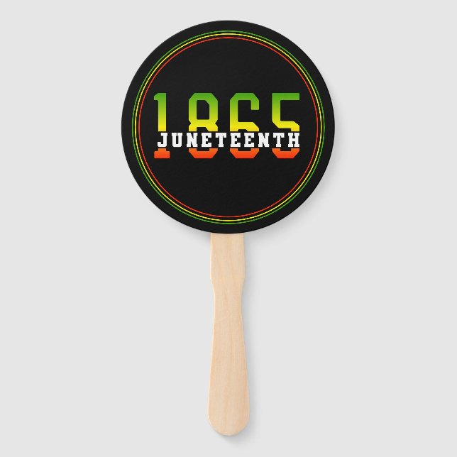 Juneteenth 1865 Celebrating Black Freedom Hand Fan (Front)