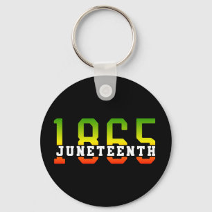 Juneteenth 1865 Celebrating Black Freedom Keychain