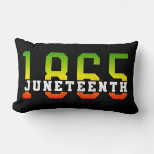 Juneteenth 1865 Celebrating Black Freedom Lumbar Pillow