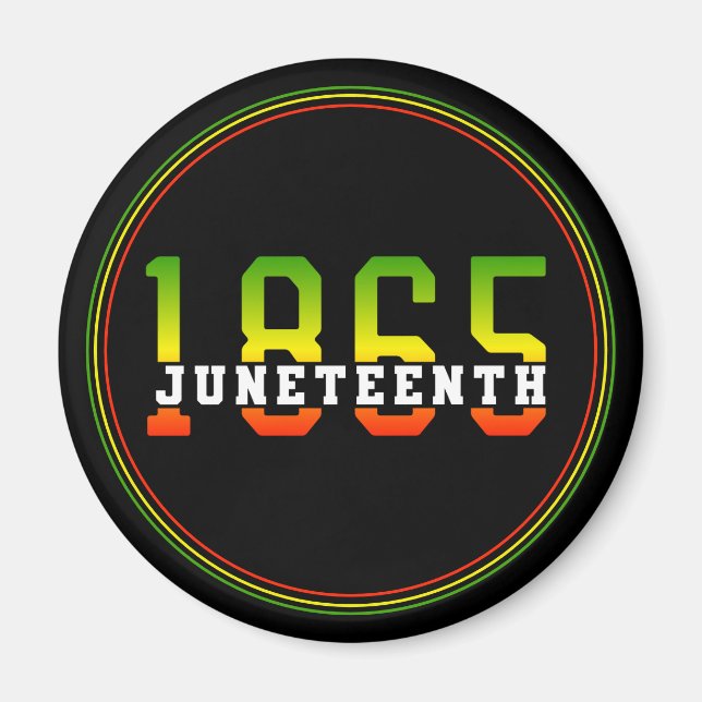 Juneteenth 1865 Celebrating Black Freedom Magnet (Front)