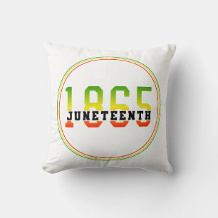 Juneteenth 1865 Celebrating Black Freedom Throw Pillow