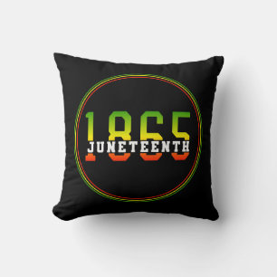 Juneteenth 1865 Celebrating Black Freedom Throw Pillow