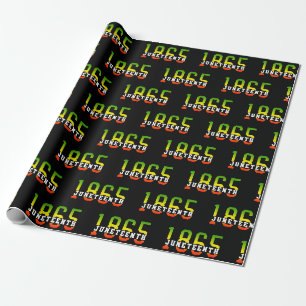 Juneteenth 1865 Celebrating Black Freedom Wrapping Paper