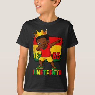 Juneteenth 1865 dabbing boys kid freedom black T-Shirt