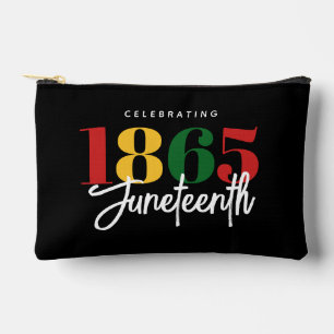 Juneteenth 1865 Freedom Black History Celebration Accessory Pouch