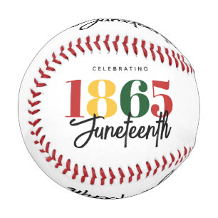 Juneteenth 1865 Freedom Black History Celebration Baseball
