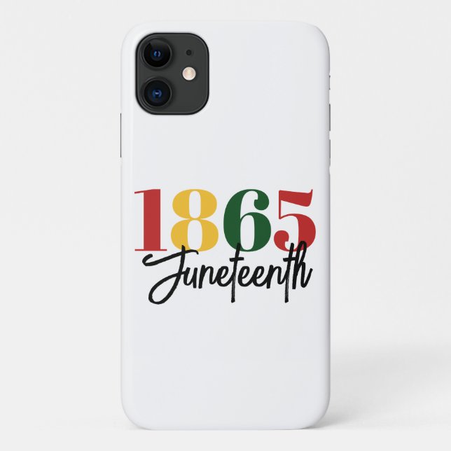 Juneteenth 1865 Freedom Black History Celebration Case-Mate iPhone Case (Back)