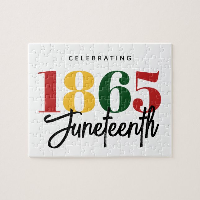 Juneteenth 1865 Freedom Black History Celebration Jigsaw Puzzle (Horizontal)