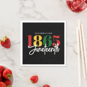 Juneteenth 1865 Freedom Black History Celebration Napkin