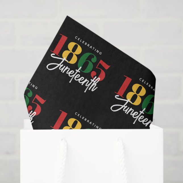 Juneteenth 1865 Freedom Black History Celebration Tissue Paper (Gift Bag)
