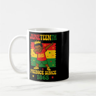 Juneteenth 1865 Groovy Toddler Boy Dabbing Prince Coffee Mug