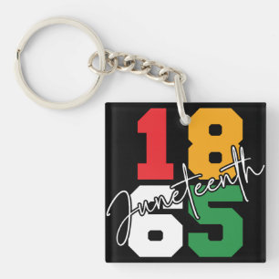 Juneteenth 1865 June 19th Keychain