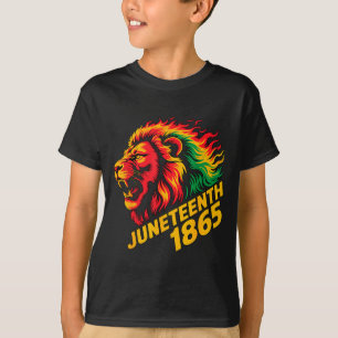 Juneteenth 1865 lion rasta T-Shirt