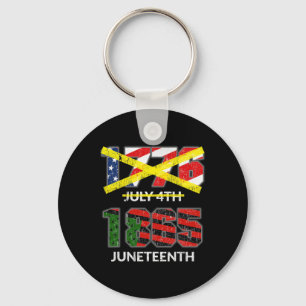 Juneteenth 1865 - Not July 4th 1776 Independence D Keychain