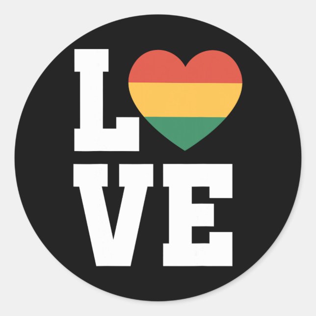 Juneteenth 1865 Pride African American Celebration Classic Round Sticker (Front)