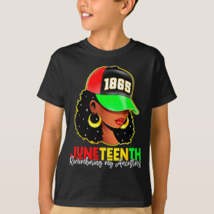 Juneteenth 1865 remembering ancestors black pride T-Shirt