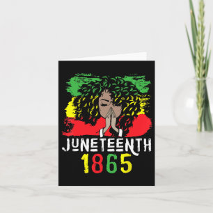Juneteenth 1865 Shirt Freedom Day Black Women Blac Card