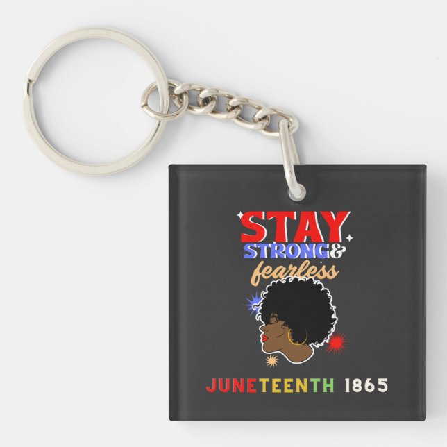Juneteenth 1865 Shirt,Juneteenth Keychain (Front)